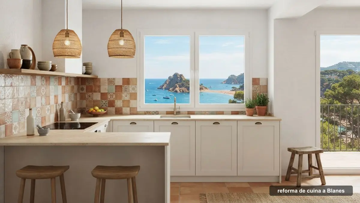 Reforma de cuina a Blanes: cuina nova d'un apartament amb vistes al mar
