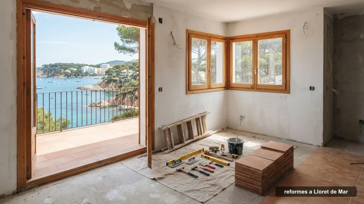 Reformes a Lloret de Mar: obra d'un apartament amb vistes al mar